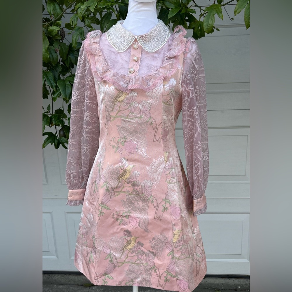 Women Burryco pink mini dress dress size M/6